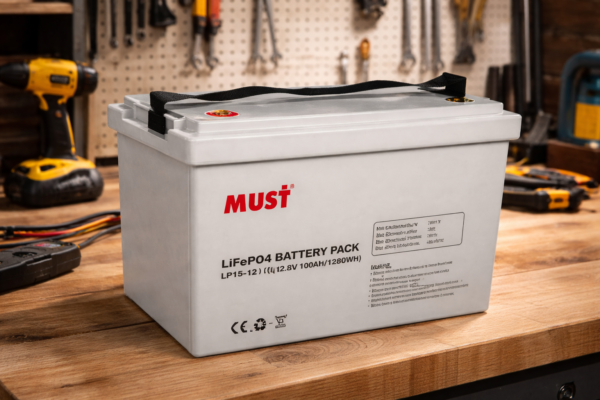 Batería de Litio LIFEPO4 100Ah 12V MUST