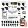 kitsx Kit Cámaras Seguridad HiLook 8 Cámaras 1080p DVR 8 Canales 1TB Hikvision