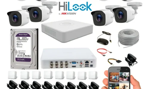 kitsx Kit Cámaras Seguridad HiLook 8 Cámaras 1080p DVR 8 Canales 1TB Hikvision